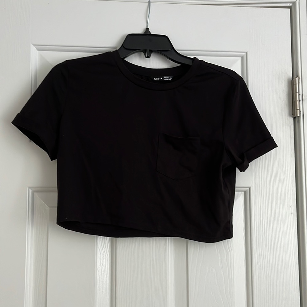 Shein Black Crop Top S
